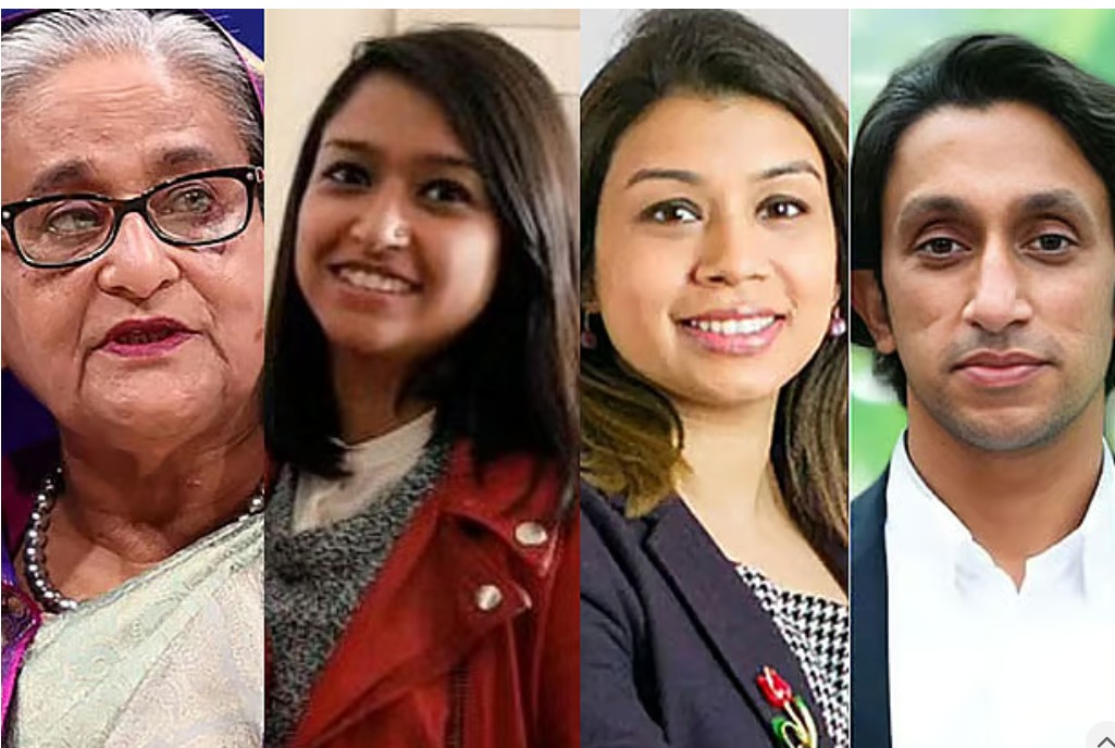 শেখ হাসিনা, আজমিনা, টিউলিপ, রাদওয়ান