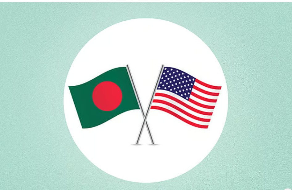 বাংলাদেশ ও যুক্তরাষ্ট্রের পতাকা