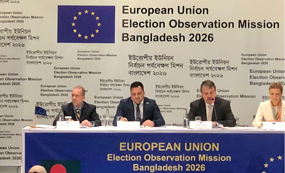 ত্রয়োদশ জাতীয় সংসদ নির্বাচনের প্রাথমিক মূল্যায়নে প্রতিবেদন প্রকাশ করেছে ইউরোপীয় ইউনিয়নের নির্বাচন পর্যবেক্ষণ মিশন