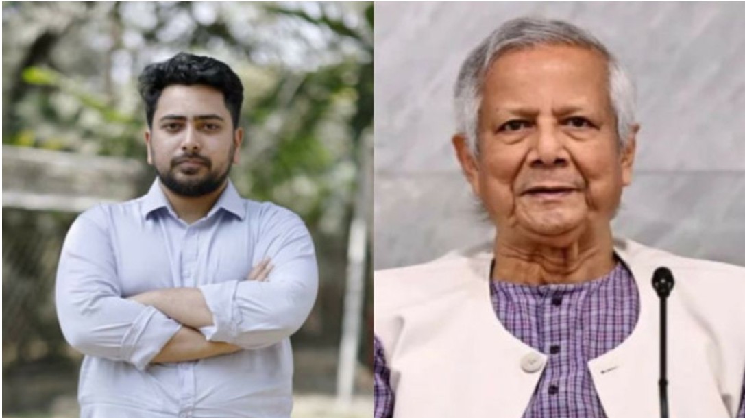 জাতীয় নাগরিক পার্টির (এনসিপি) আহ্বায়ক নাহিদ ইসলামকে অভিনন্দন জানিয়ে বার্তা দিয়েছেন অন্তর্বর্তী সরকারের প্রধান উপদেষ্টা প্রফেসর মুহাম্মদ ইউনূস।