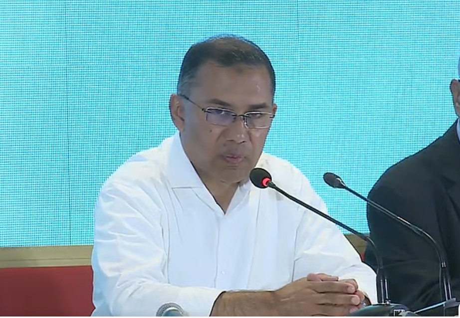 নির্বাচন–পরবর্তী সংবাদ সম্মেলনে বিএনপির চেয়ারম্যান তারেক রহমান। আজ শনিবার বিকেলে রাজধানীর হোটেল ইন্টারকন্টিনেন্টালের বলরুমে, ছবি: সংগৃহীত