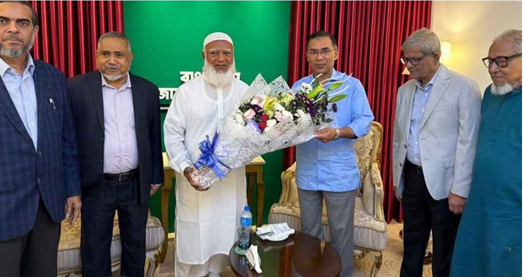 জামায়াতে ইসলামীর আমির ডা. শফিকুর রহমান ও বিএনপি চেয়ারম্যান তারেক রহমান। 