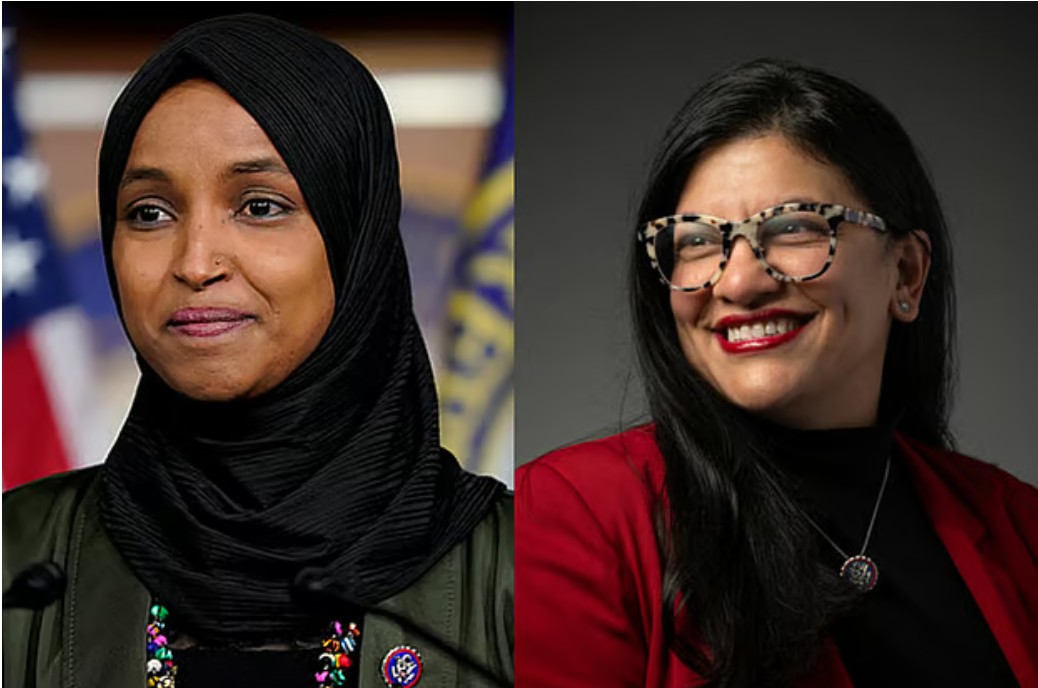 মার্কিন কংগ্রেসের সদস্য ইলহান ওমর ও রাশিদা তালিবছবি: রয়টার্স ও রাশিদা তালিবের সরকারি ওয়েবসাইট থেকে নেওয়া